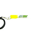 8 Ml Hand Sanitizer Spray Bottle w/Rope Lanyard - Yellow